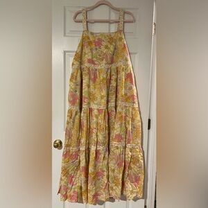 American Eagle Outfitters Floral Maxi Skirt - Yellow and Pink